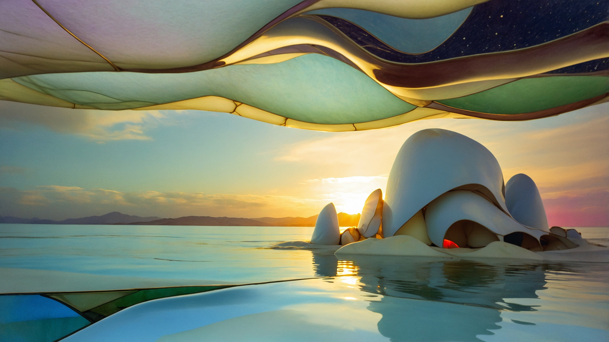 Stained Skylands II – Floating Pavilion