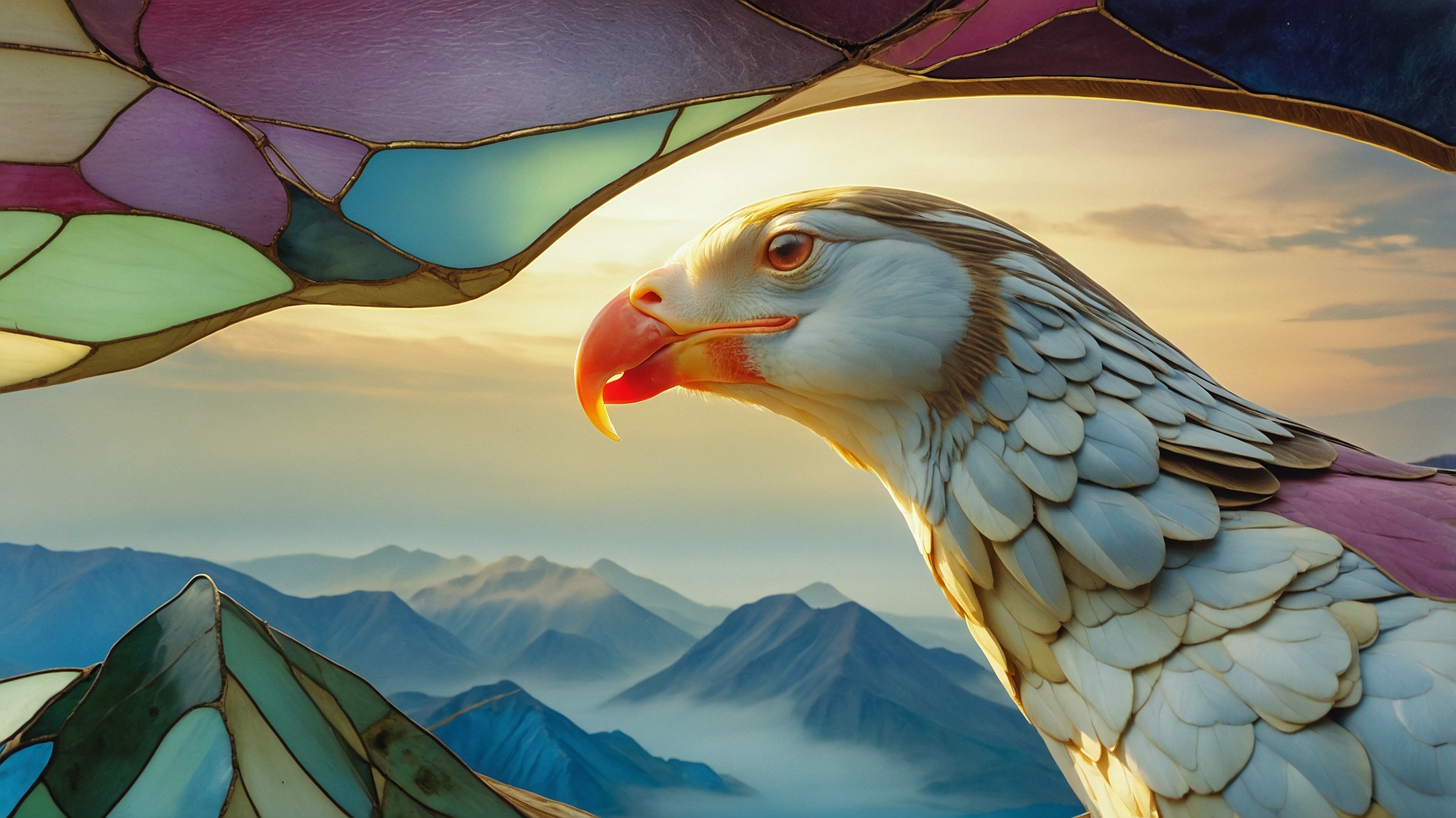 Stained Skylands VI – Glasswing Sentinel