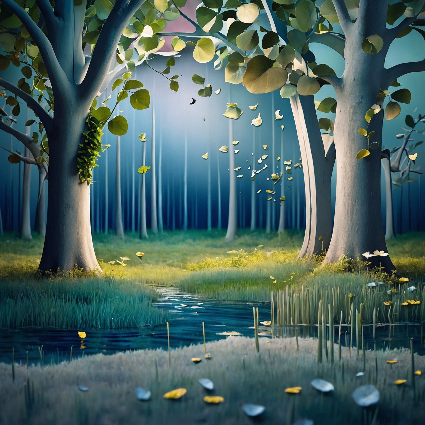 Verdant Reveries VI – Falling Leaves