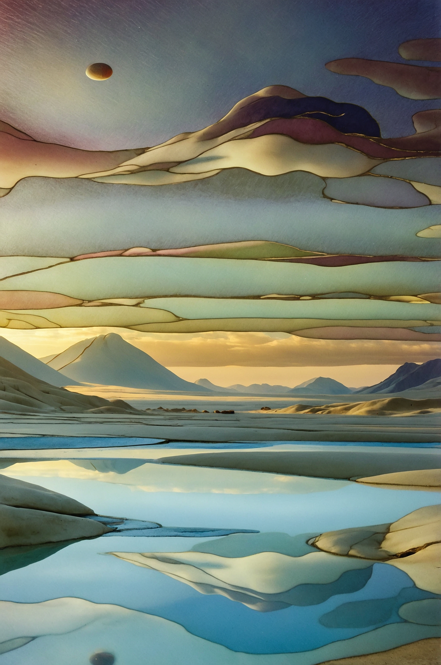 Stained Skylands I – Layered Dawn